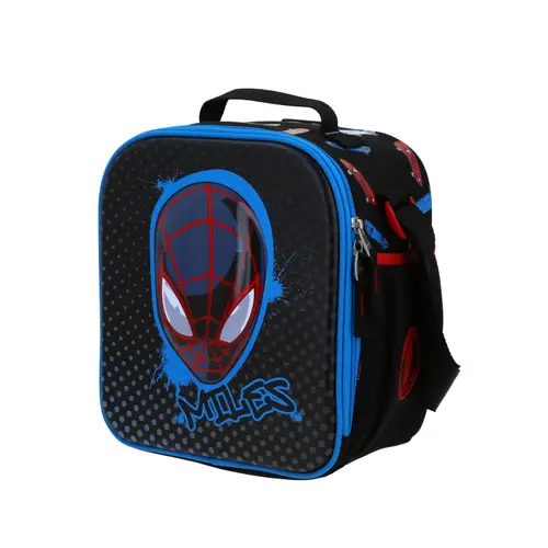 Lonchera Escolar Spider-Man Miles Morales Negro Térmica Chenson - Modelo MM70842 2