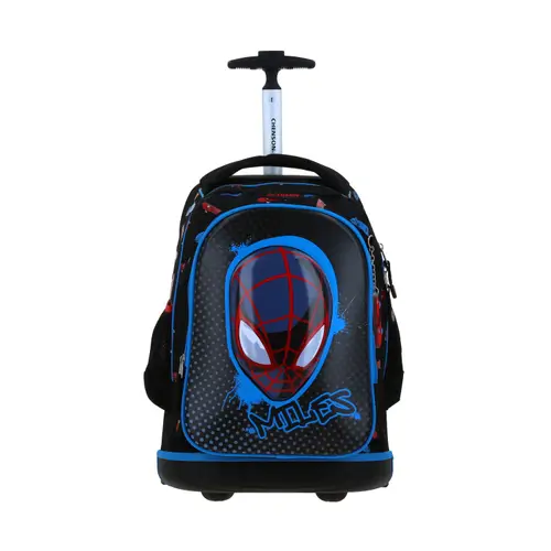 Mochila con Ruedas Miles Morales Negro Luz LED Chenson