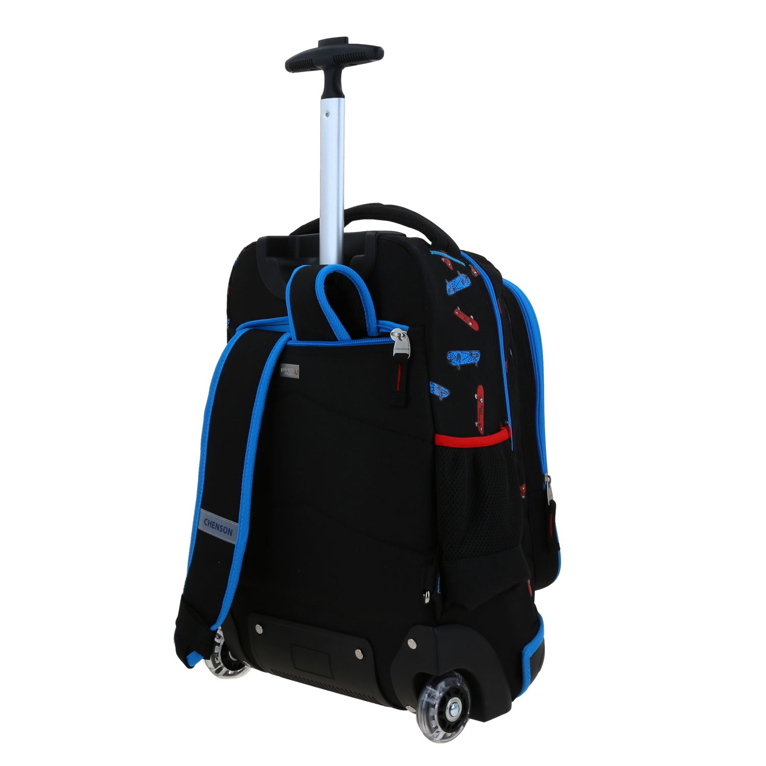 Mochila con Ruedas Miles Morales Negro Luz LED Chenson 5