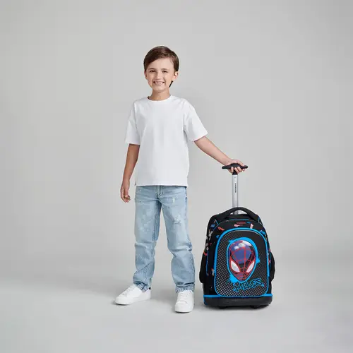 Mochila con Ruedas Miles Morales Negro Luz LED Chenson - vista 2