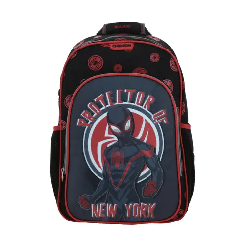 Kit Escolar Spider-Man Miles Morales by Chenson (Mochila + Lonchera) Negro Infantil - Modelo MM70864 1