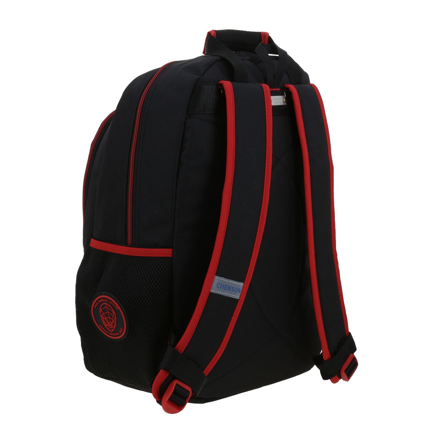 Mochila Escolar Miles Morales Negro Chenson | Compartimentos 3