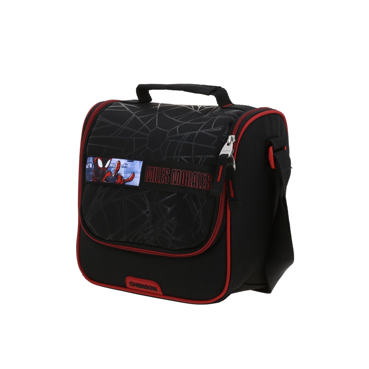 Lonchera Escolar Miles Morales Negro Térmica Chenson 2