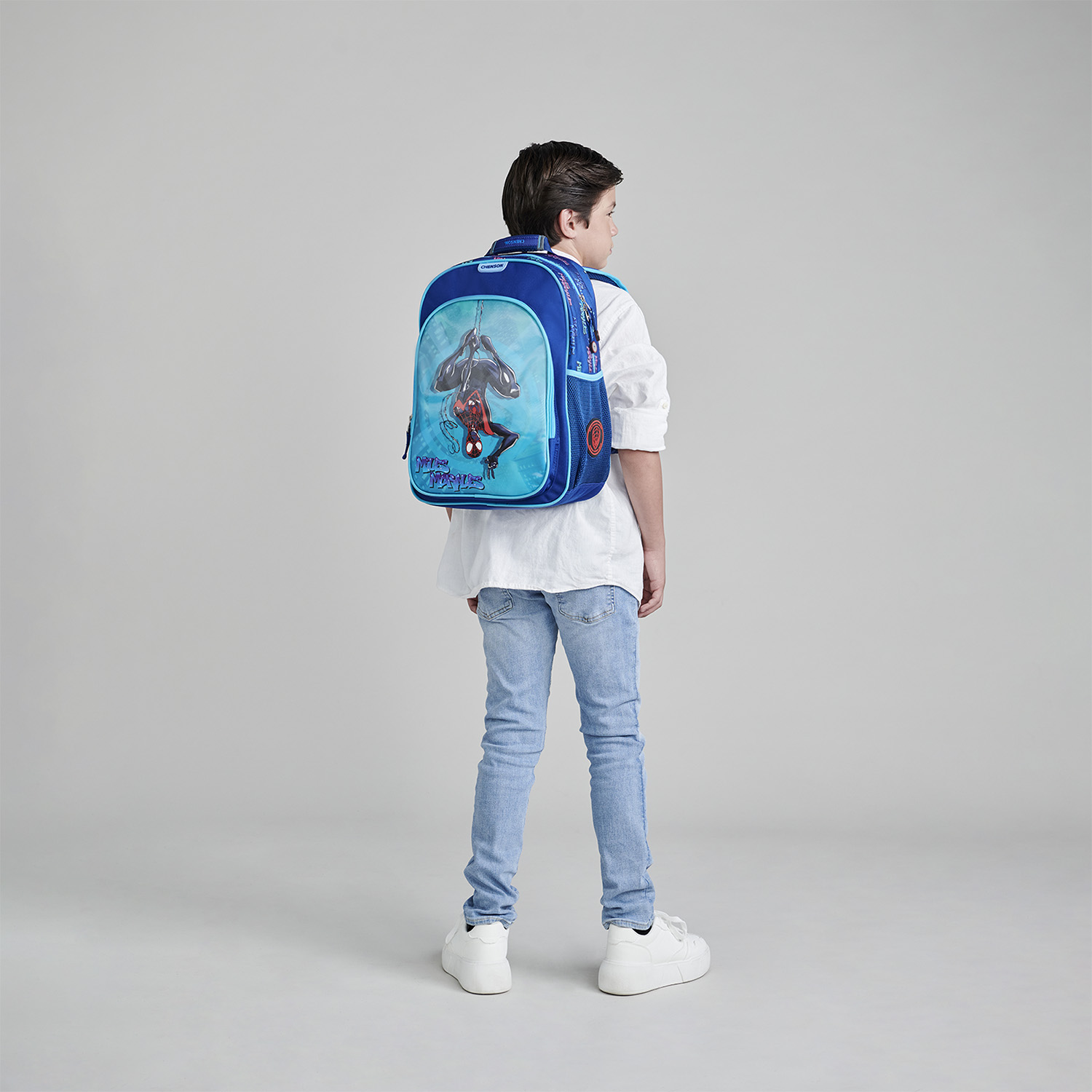 Mochila Escolar Miles Morales Azul Chenson | Infantil - vista 2
