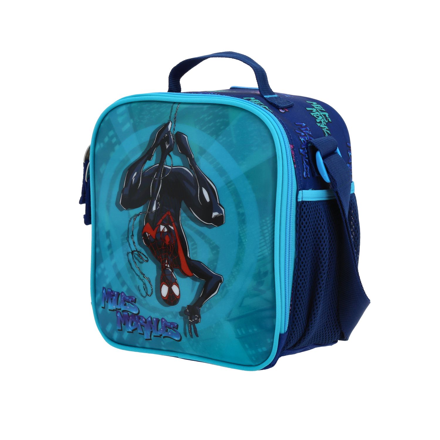 Kit Escolar Miles Morales by Chenson (Mochila + Mochila) Azul Infantil 5