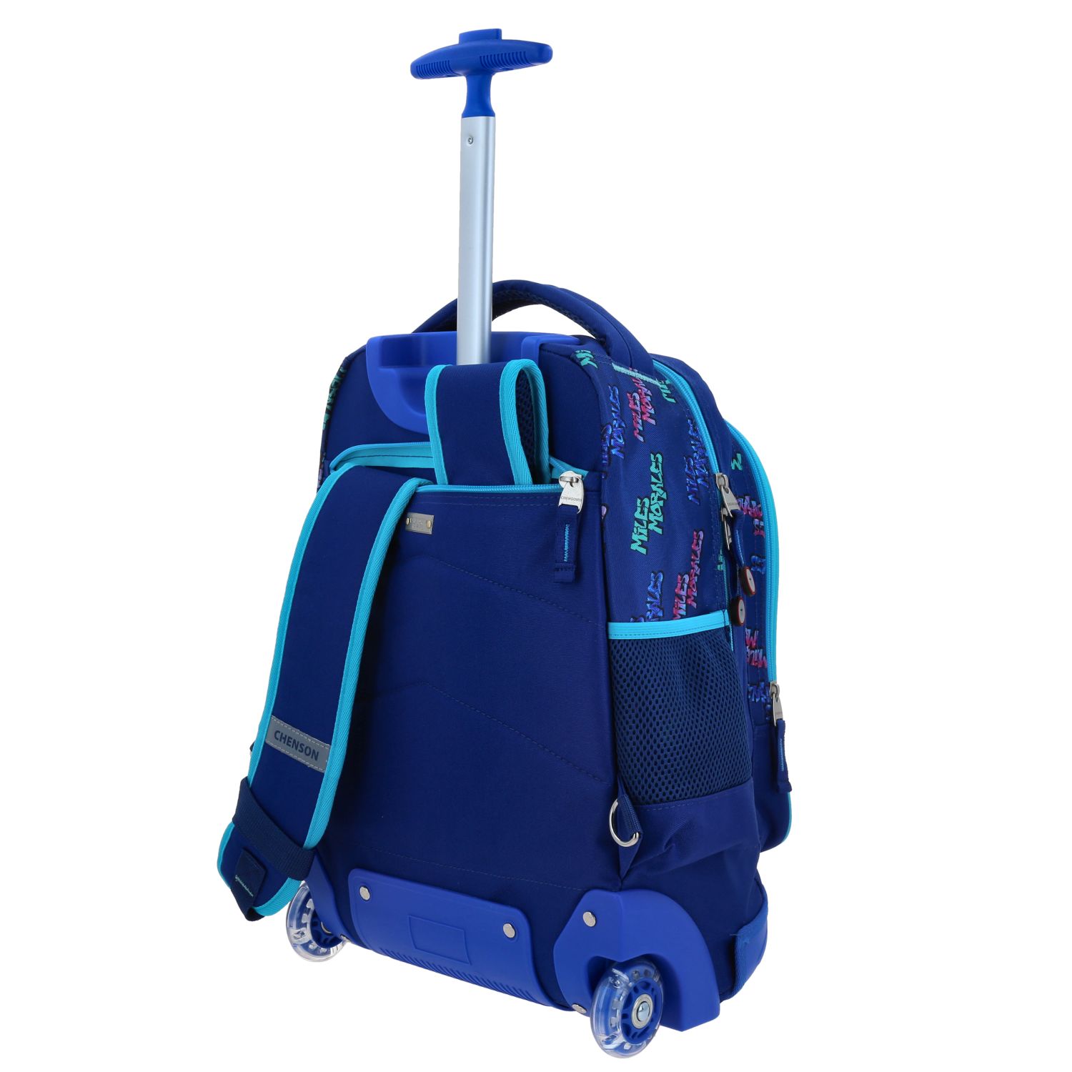 Mochila con Ruedas Miles Morales Azul Escolar Infantil Chenson 5