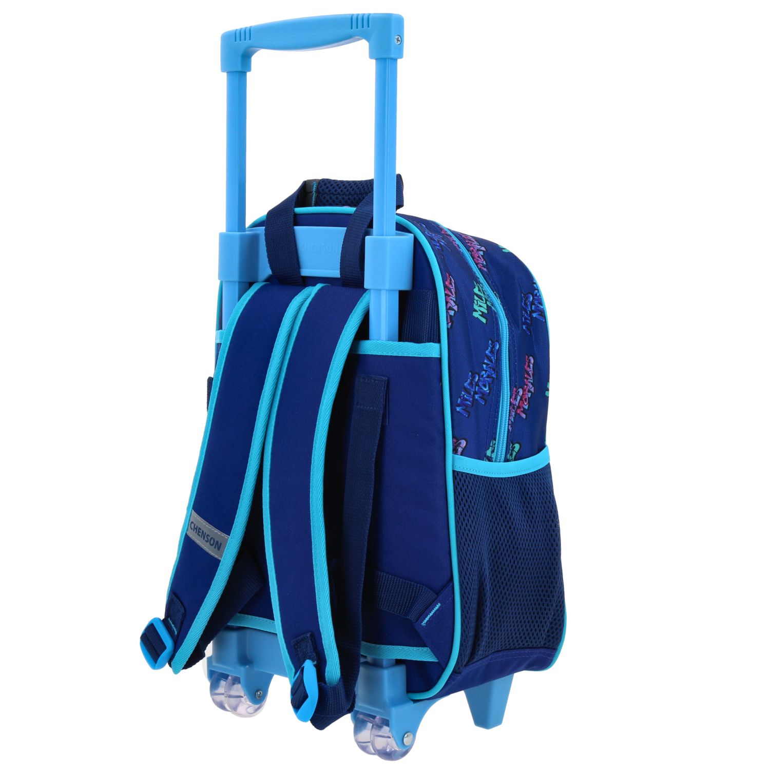 Mochila con Ruedas Miles Morales Azul Infantil Escolar 5