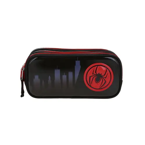 Lapicera Miles Morales Gris Escolar Chenson | Estuche Infantil