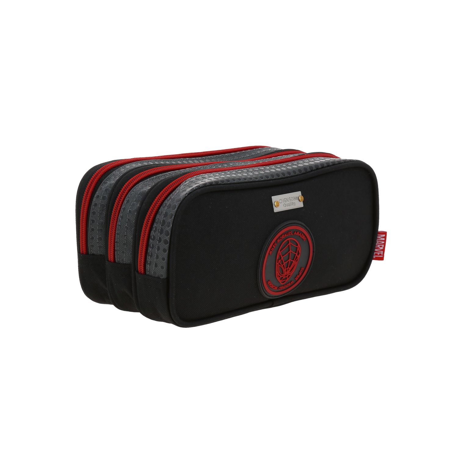 Lapicera Miles Morales Gris Escolar Chenson | Estuche Infantil 3