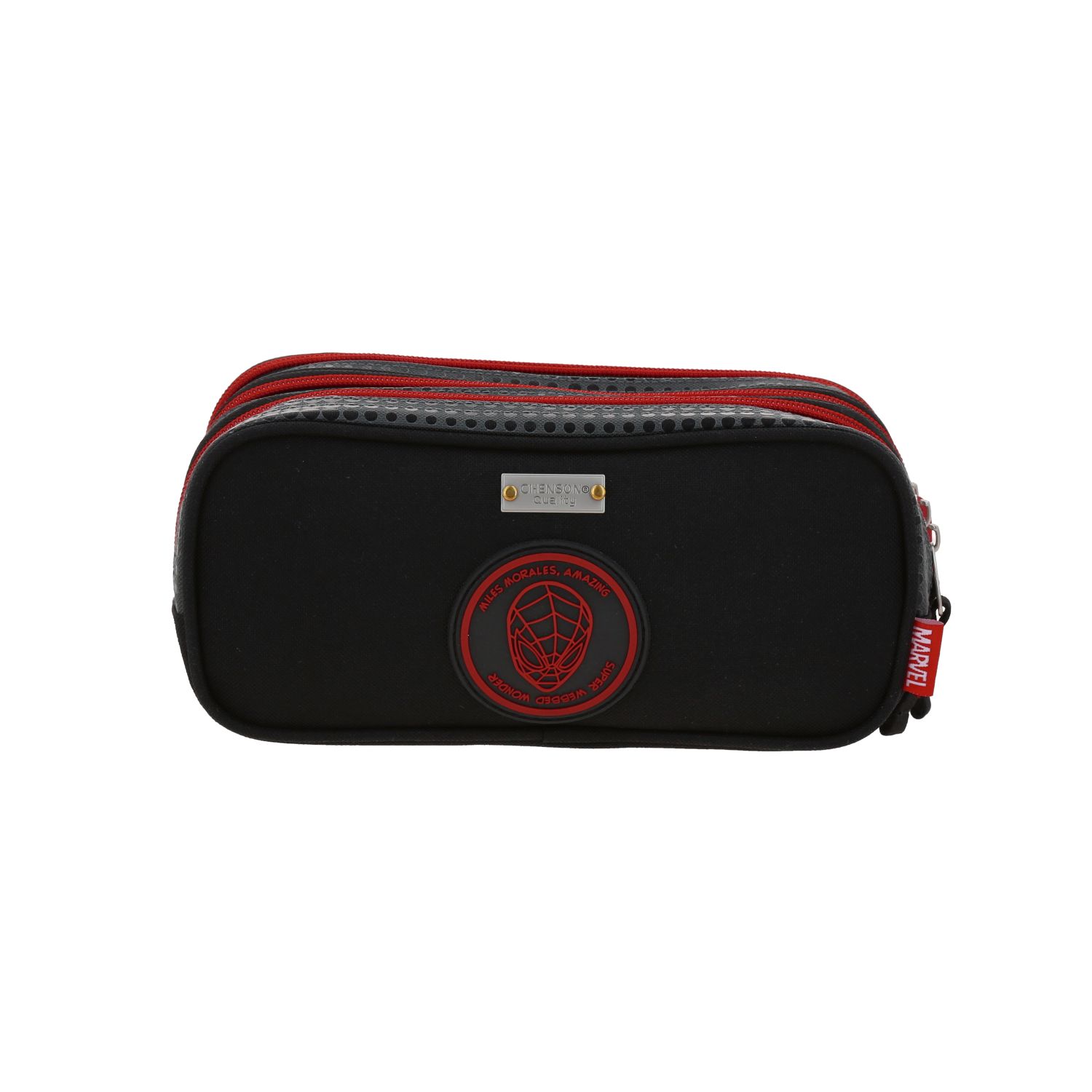 Lapicera Miles Morales Gris Escolar Chenson | Estuche Infantil 4