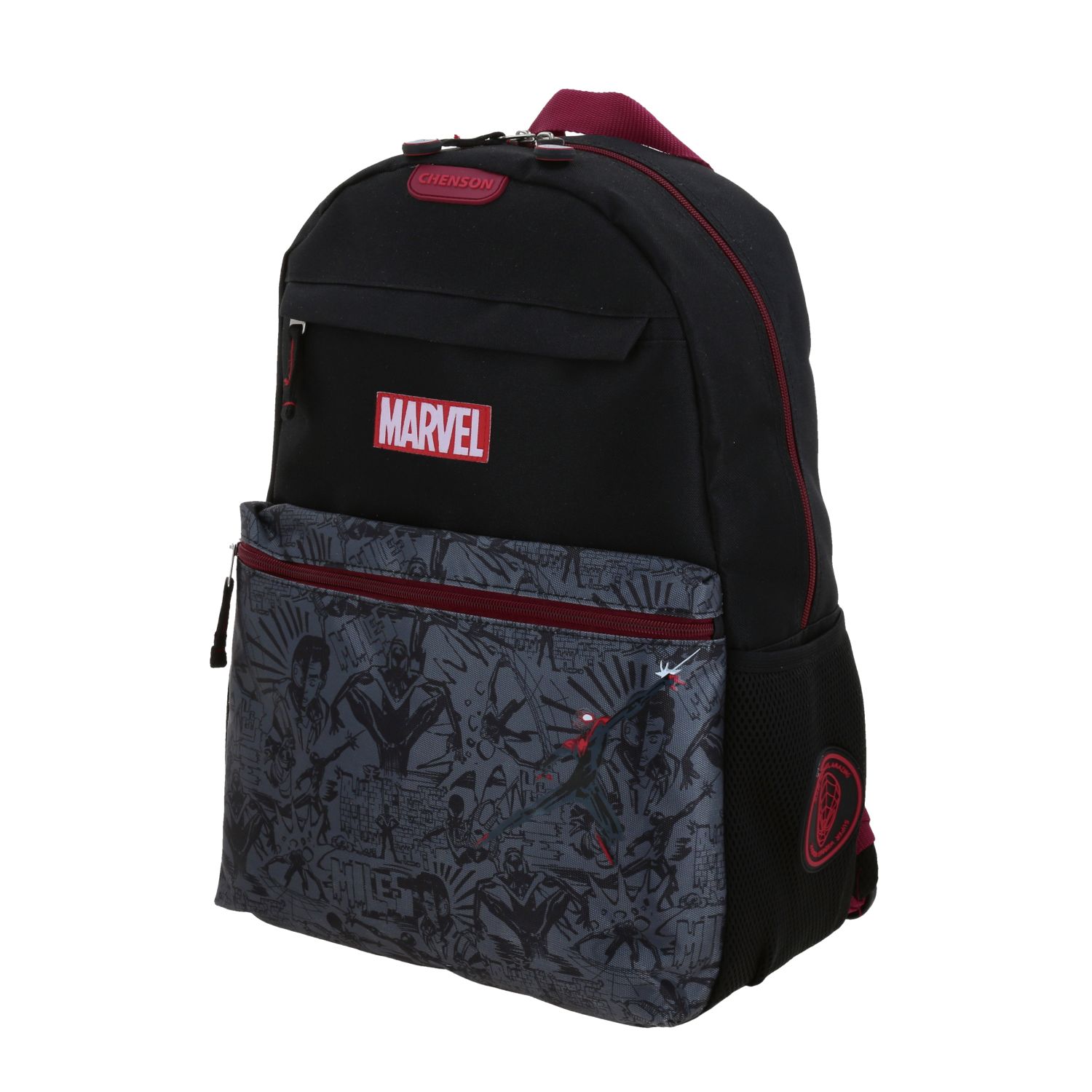 Mochila Escolar Miles Morales Negro Chenson | Backpack Infantil 2