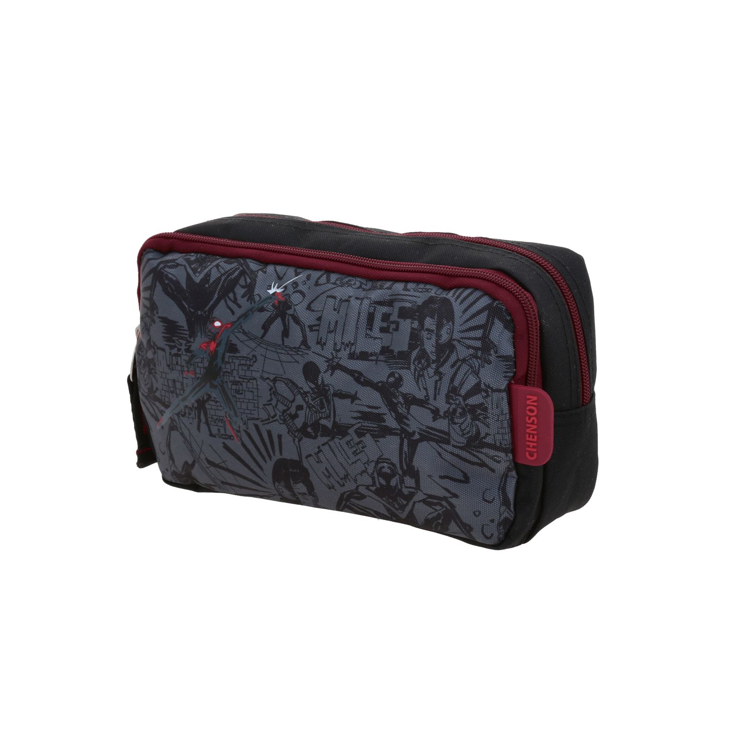 Lapicera Miles Morales Negro Estuche Escolar Infantil Chenson 2