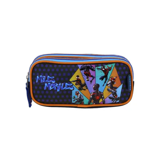 Lapicera Miles Morales Azul Escolar Chenson - Estuche Infantil