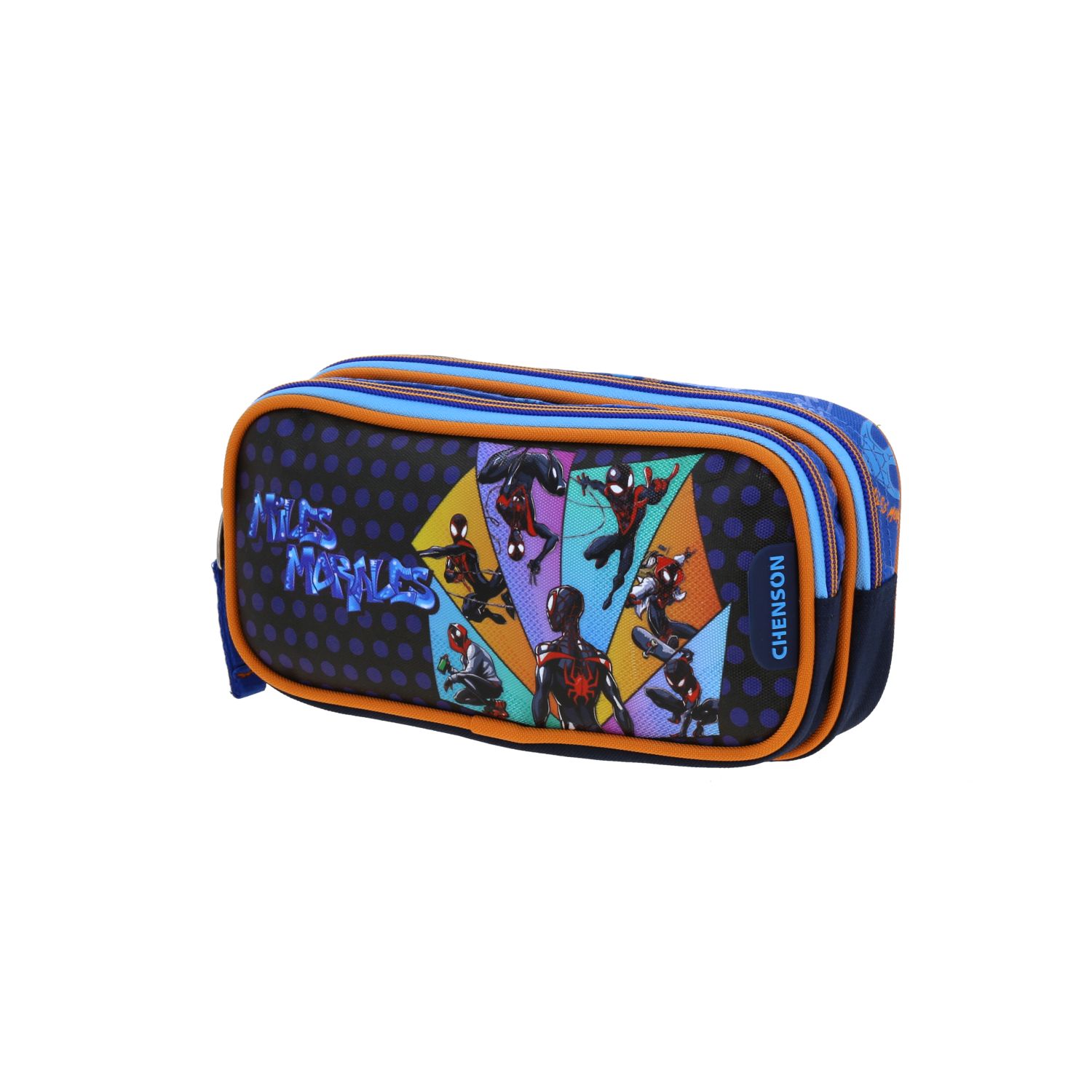 Lapicera Miles Morales Azul Escolar Chenson - Estuche Infantil 2