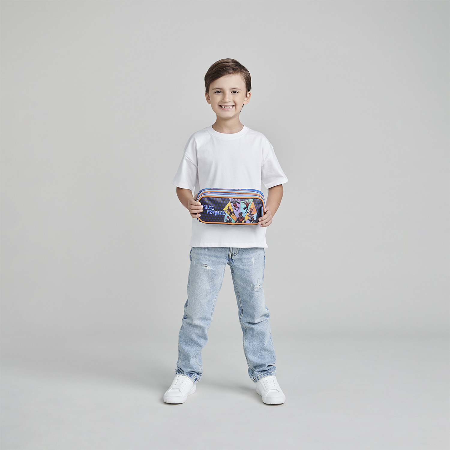 Lapicera Miles Morales Azul Escolar Chenson - Estuche Infantil - vista 2