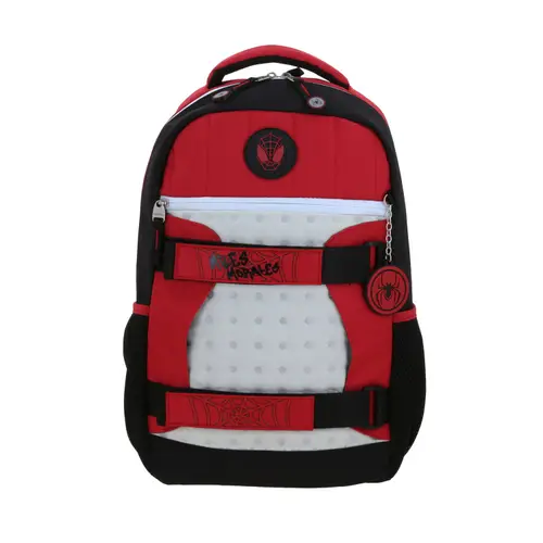 Mochila Escolar Miles Morales Rojo Chenson Infantil