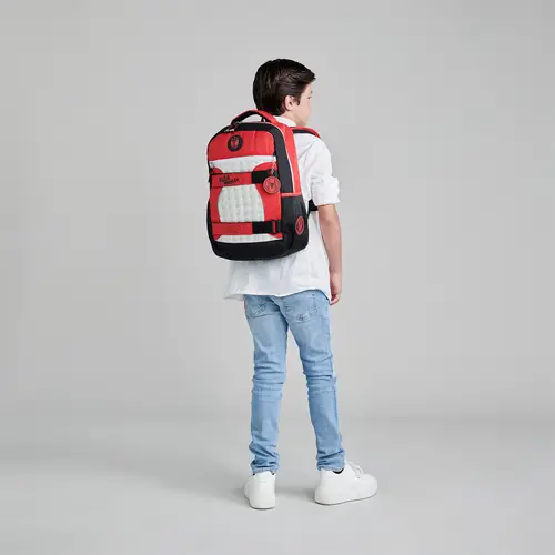 Mochila Escolar Miles Morales Rojo Chenson Infantil - vista 2