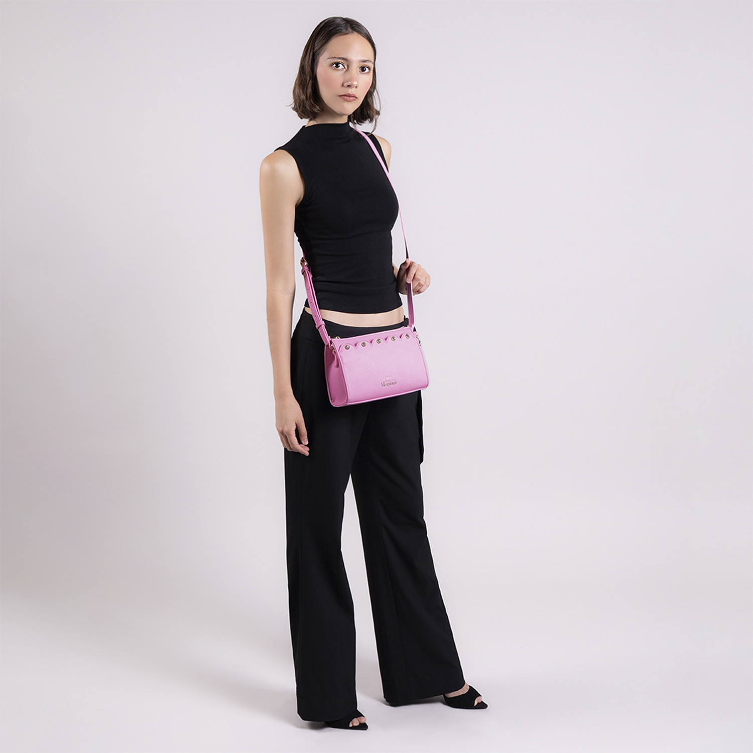 Bolsa de Lado Princesas by Chenson Rosa - Bandolera Escolar Niña - vista 2