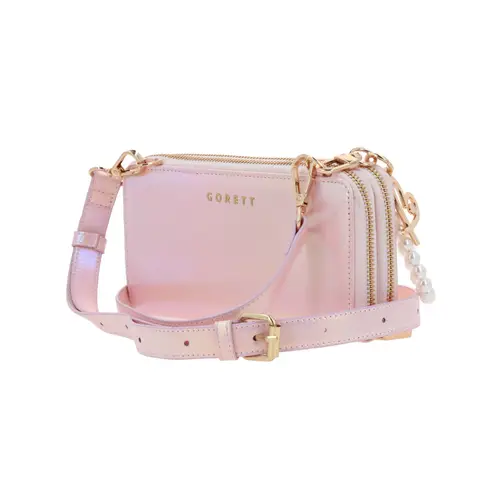 Cartera escolar para niña Ariel La Sirenita by Chenson color rosa con doble compartimento 5