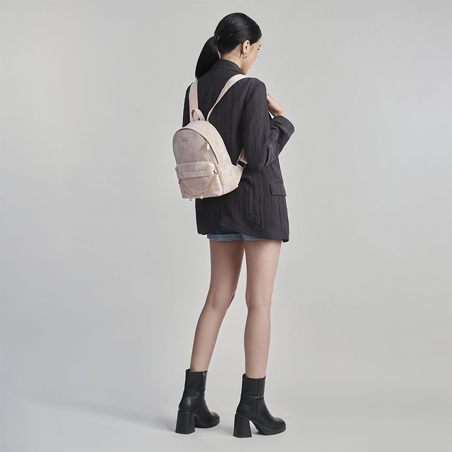 Mochila Escolar Princesas by Chenson Rosa para Niña - vista 2