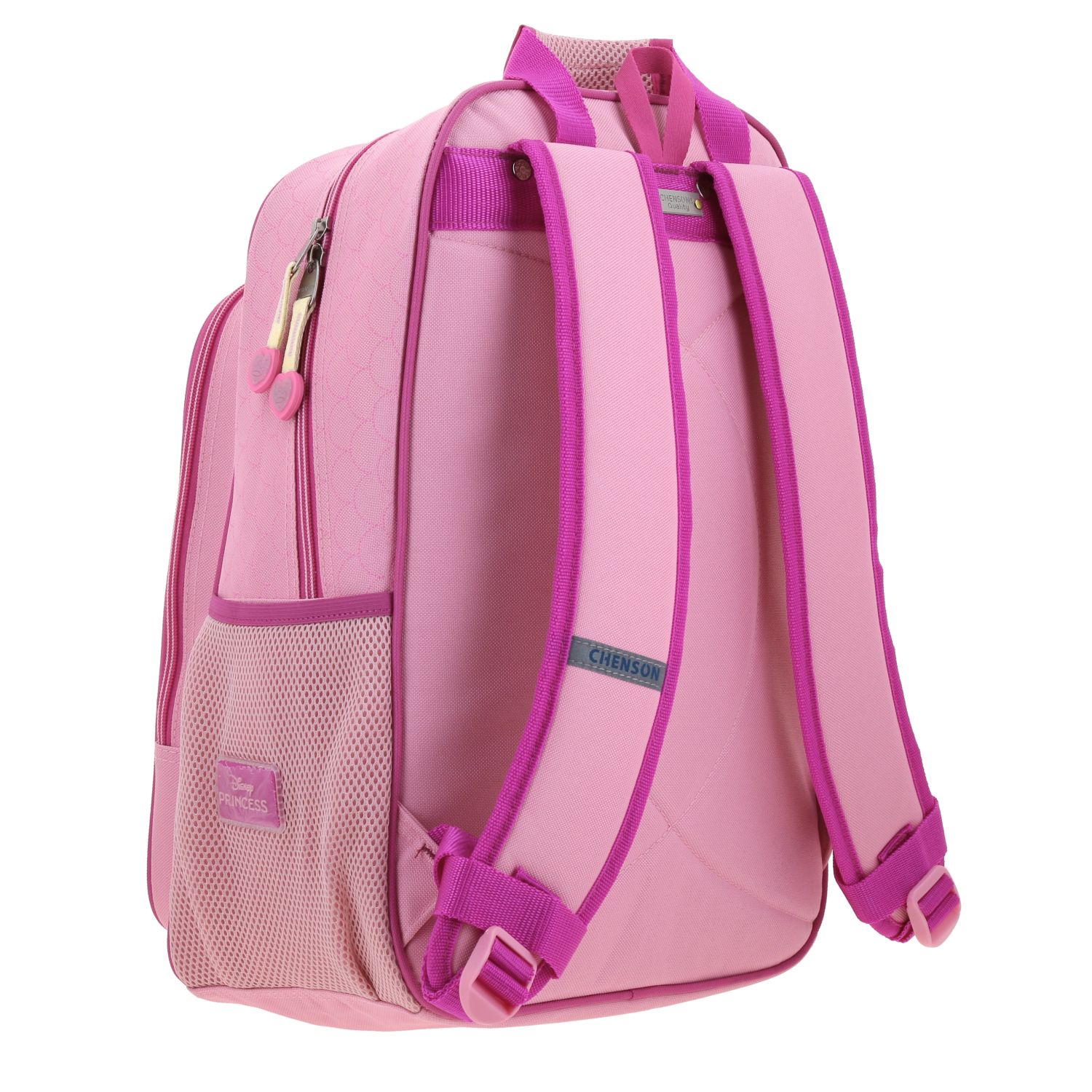 Mochila escolar para niña Princesas by Chenson color rosa divertida y segura 3