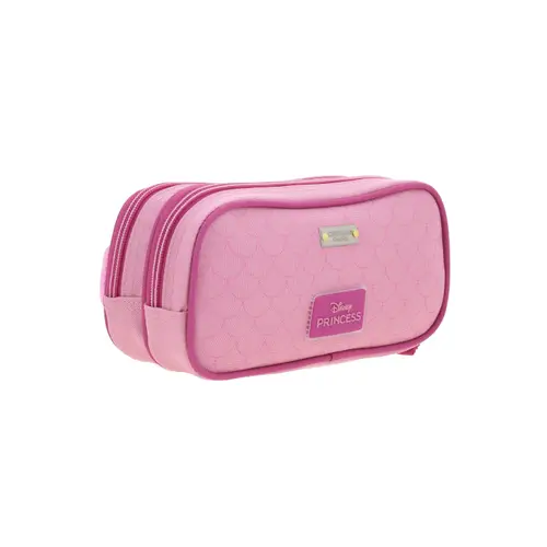 Lapicera escolar para niña Ariel La Sirenita by Chenson color rosa con doble compartimento 3