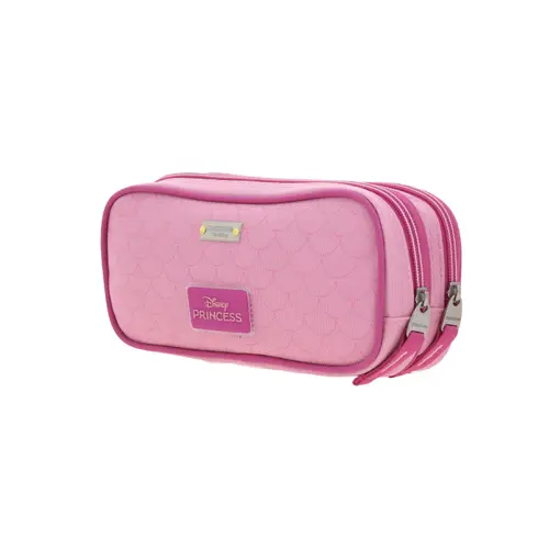 Lapicera escolar para niña Ariel La Sirenita by Chenson color rosa con doble compartimento 5