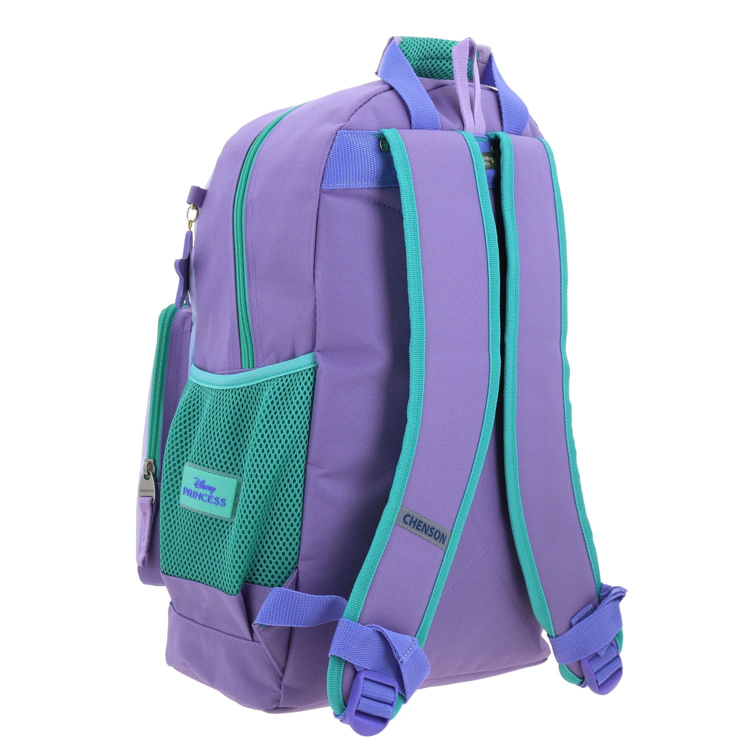 Mochila escolar para niña Princesas by Chenson color violeta divertida y segura 3