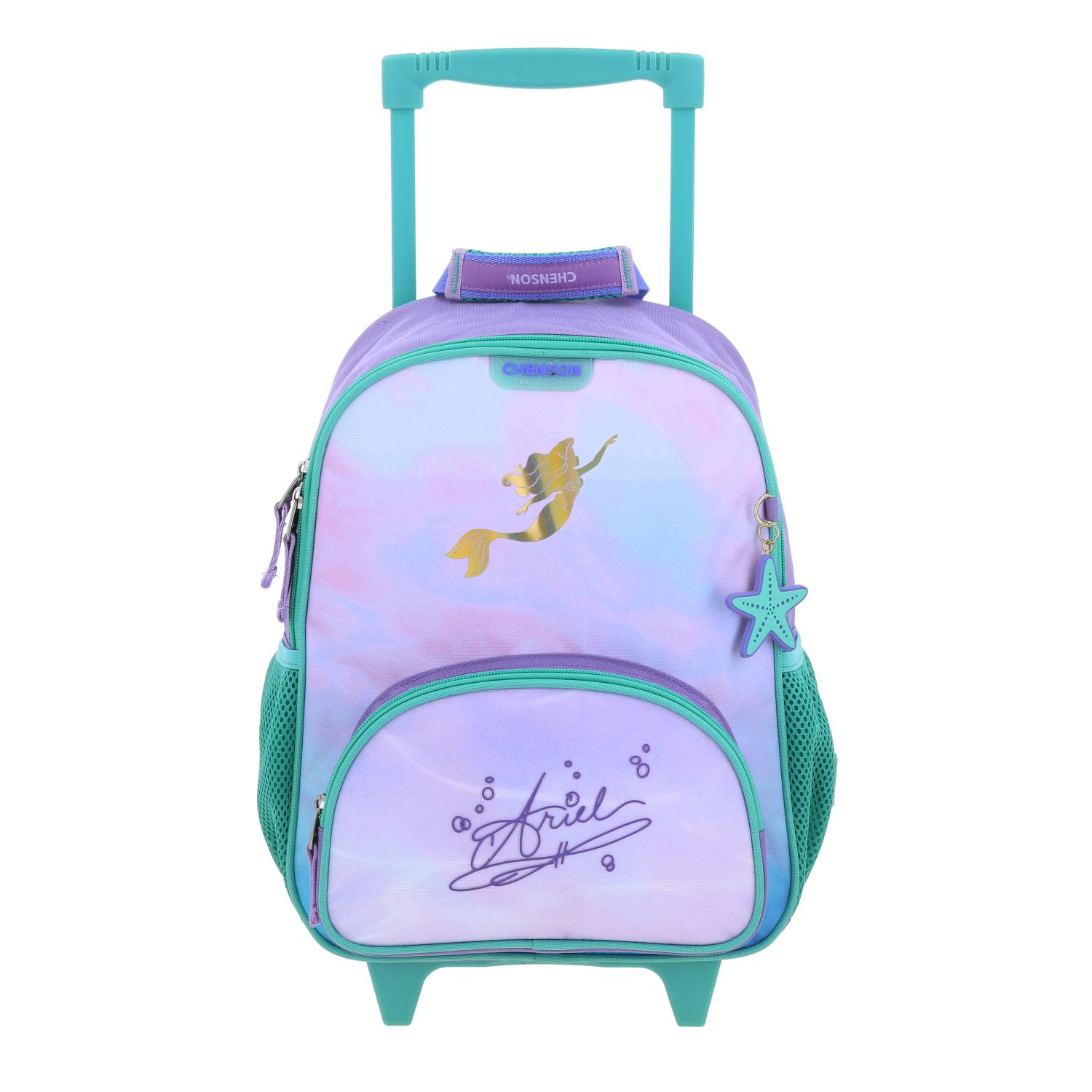 Mochila con Ruedas Princesas by Chenson Violeta para Niña - Diversión y Seguridad