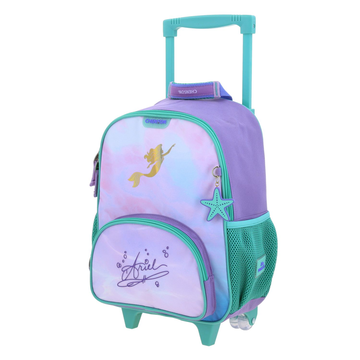 Mochila con Ruedas Princesas by Chenson Violeta para Niña - Diversión y Seguridad 2