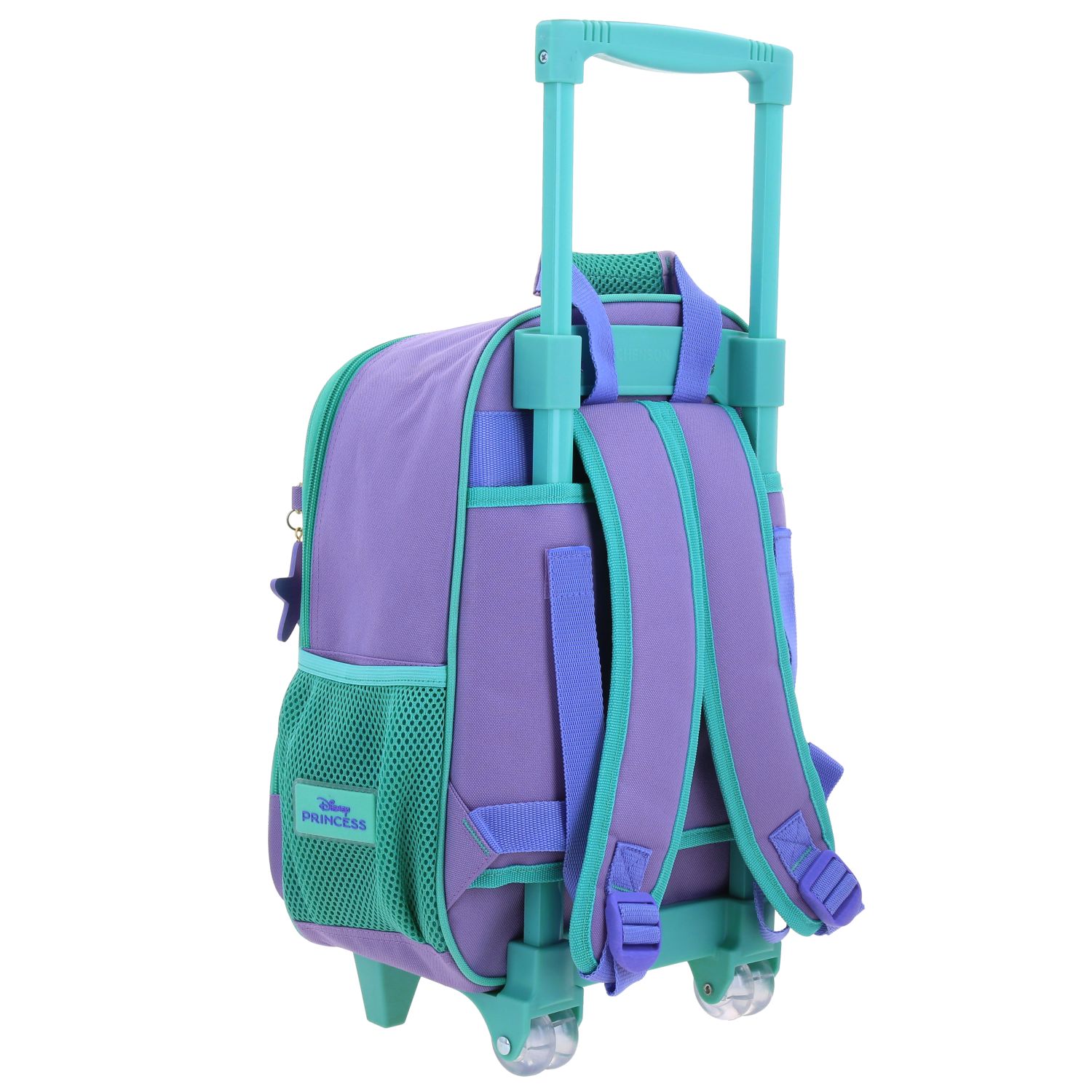Mochila con Ruedas Princesas by Chenson Violeta para Niña - Diversión y Seguridad 3