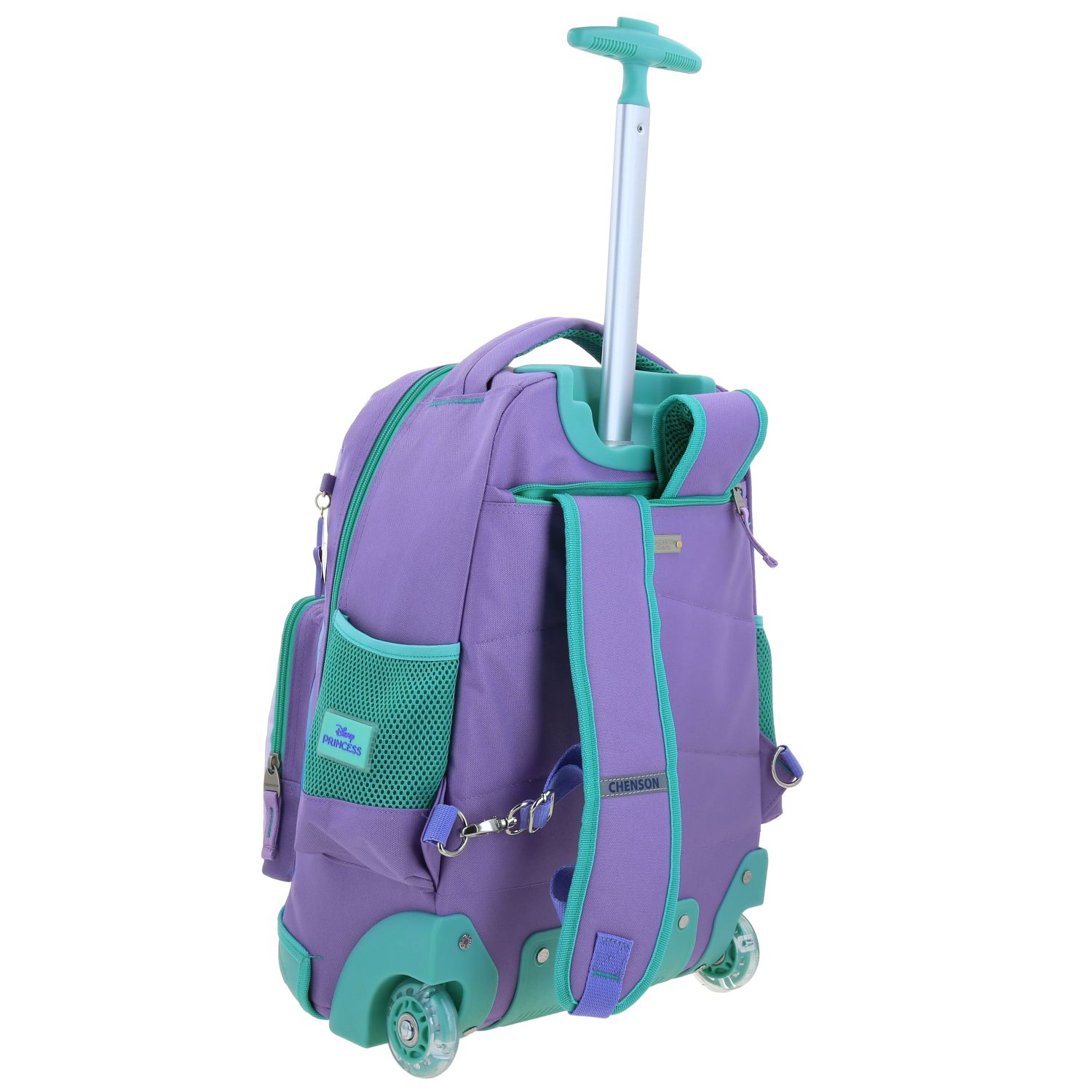 Mochila con Ruedas Princesas by Chenson Violeta para Niña - Diversión y Durabilidad 3