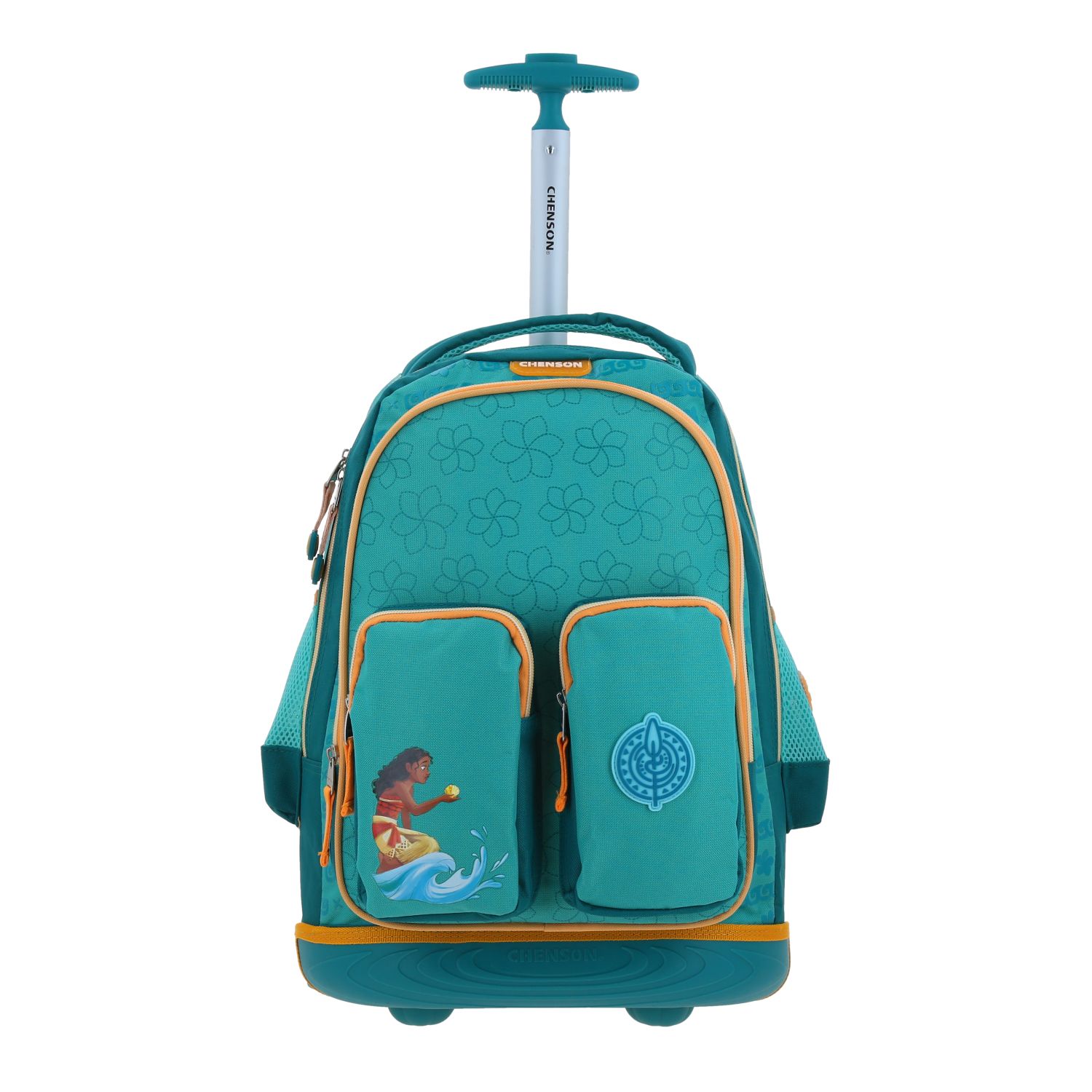 Mochila con Ruedas Princesas by Chenson Turquesa para Niña - Divertida y Segura