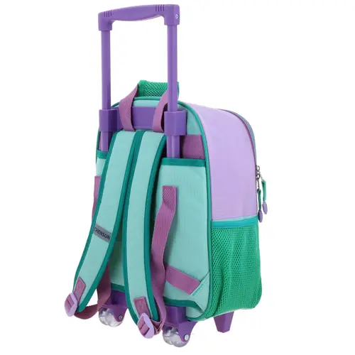 Mochila con Ruedas Ariel La Sirenita by Chenson Turquesa para Niña - Divertida y Práctica 5