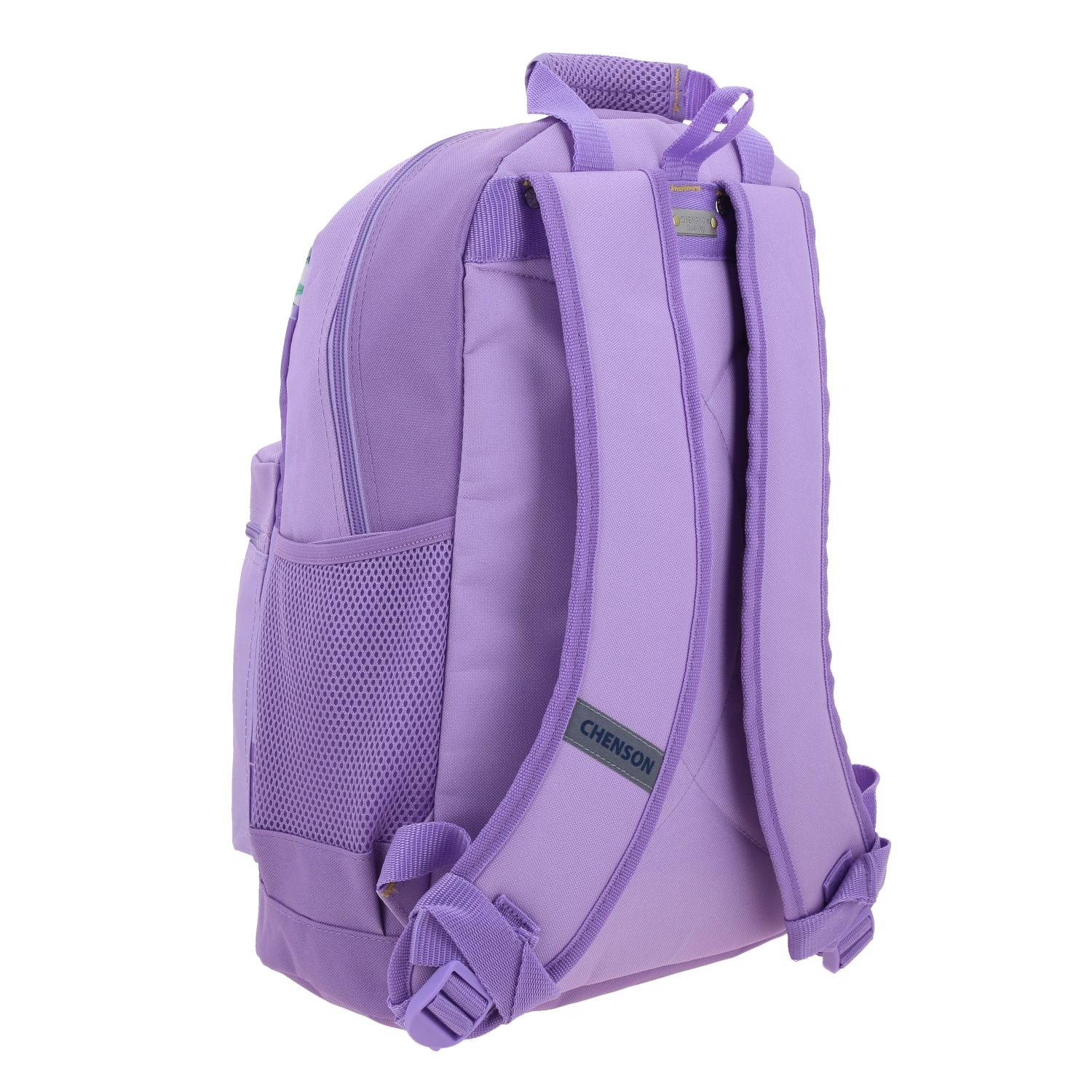 Mochila escolar para niña Princesas by Chenson violeta con cierre seguro 3