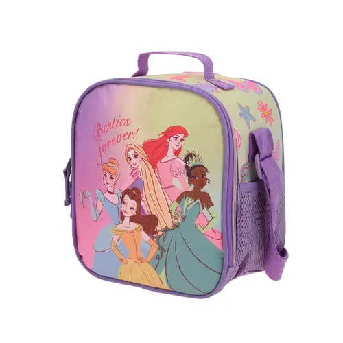 Kit Escolar Princesas Disney by Chenson Mochila + Lonchera Violeta Infantil 4