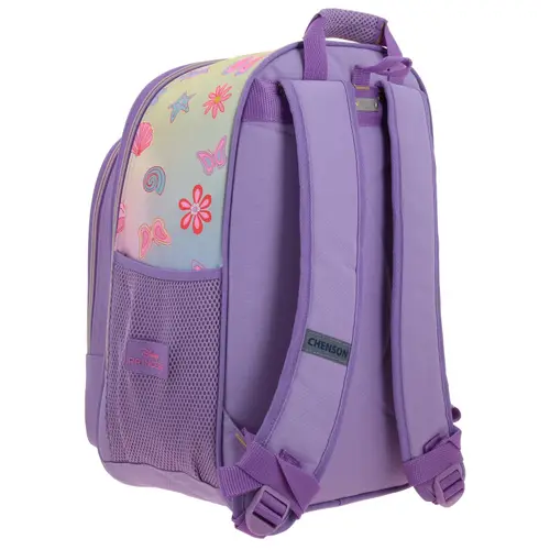 Mochila escolar para niña Princesas Disney by Chenson color violeta divertida y segura 3