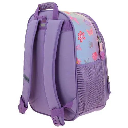 Mochila escolar para niña Princesas Disney by Chenson color violeta divertida y segura 5