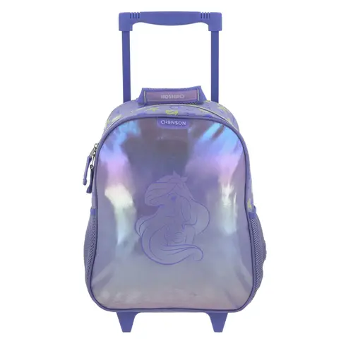 Mochila con Ruedas Ariel La Sirenita by Chenson Violeta para Niña - Diversión y Durabilidad - Modelo PR70613 1