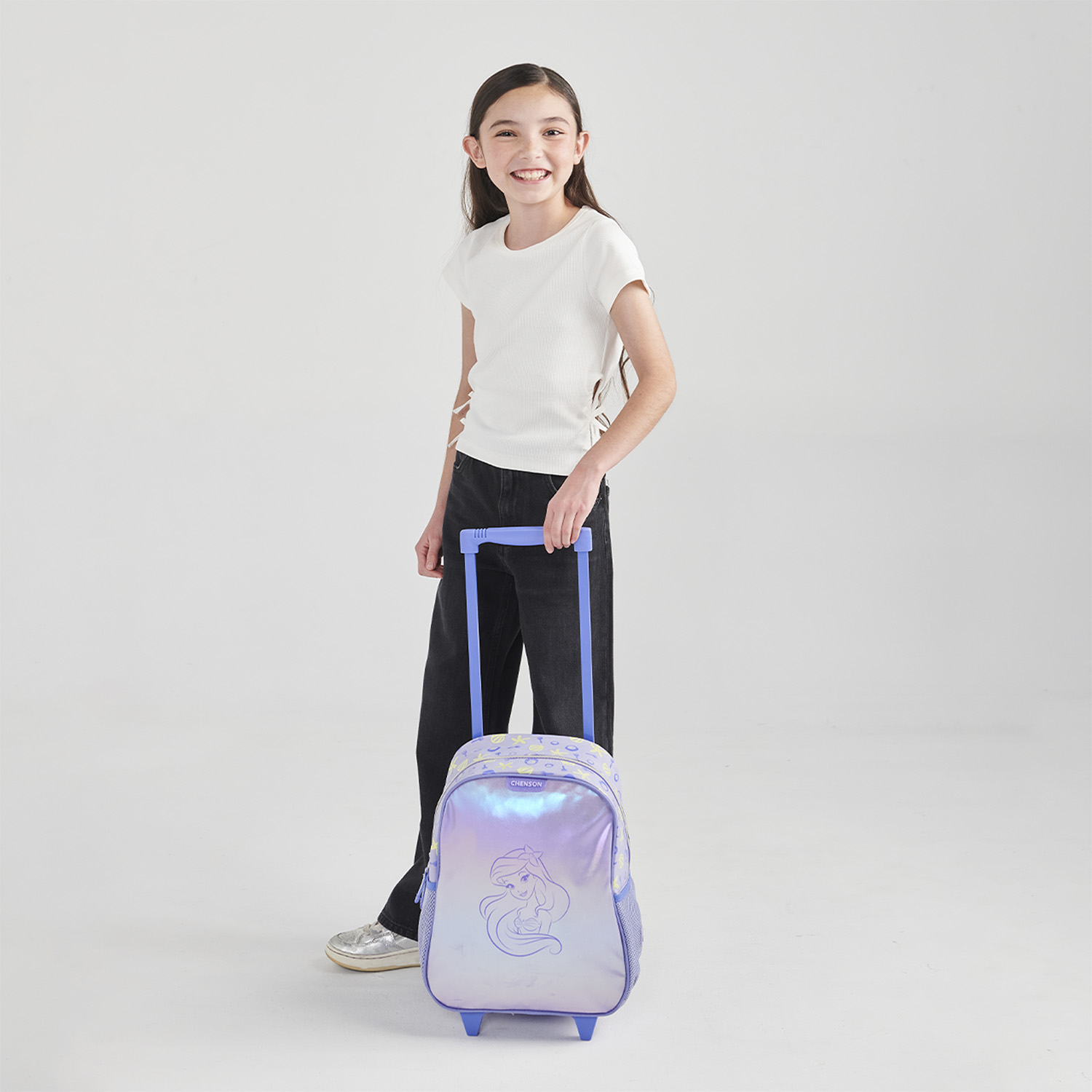 Mochila con Ruedas Princesas by Chenson Violeta para Niña - Diversión y Durabilidad - vista 2