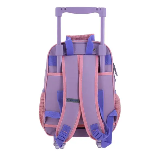 Mochila con Ruedas Princesa Rapunzel by Chenson Violeta para Niña - Diversión y Seguridad 4