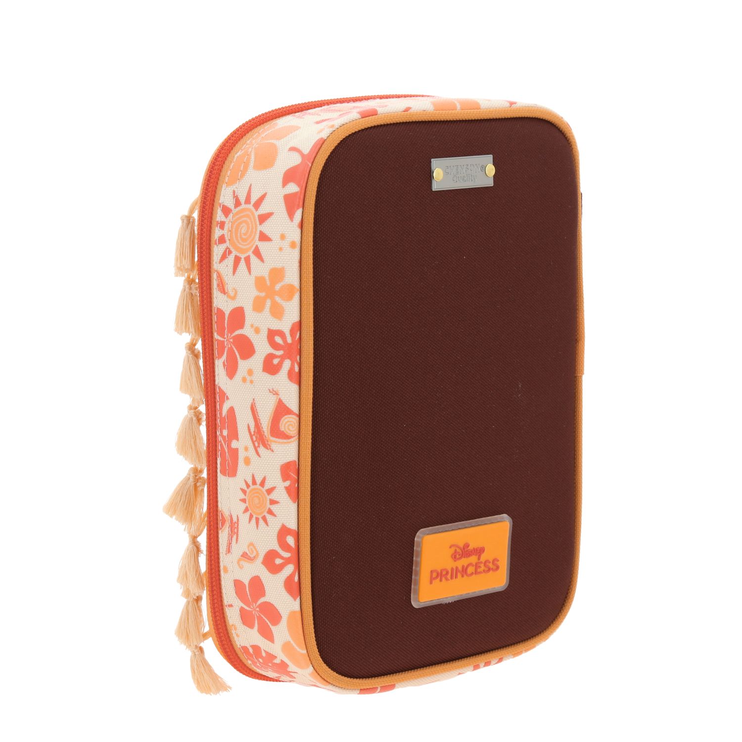 Lapicera escolar para niña Princesas by Chenson beige con amplio compartimento 3
