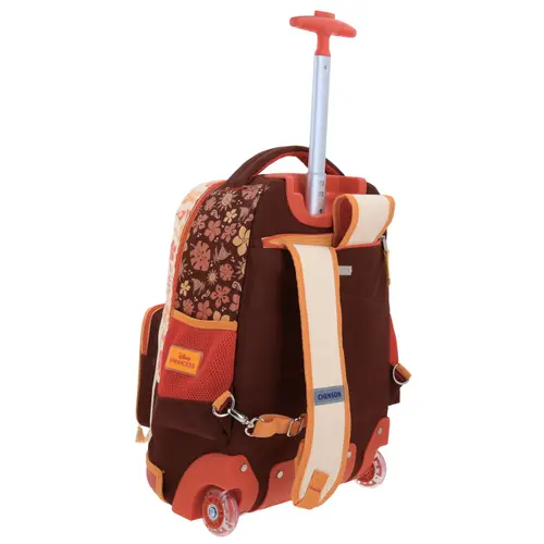 Mochila con Ruedas Princesa Moana by Chenson Beige para Niña - Diversión y Durabilidad 3