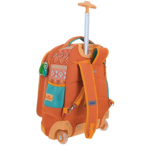 Mochila con Ruedas Princesa Moana by Chenson Naranja para Niña - Diversión y Seguridad 3
