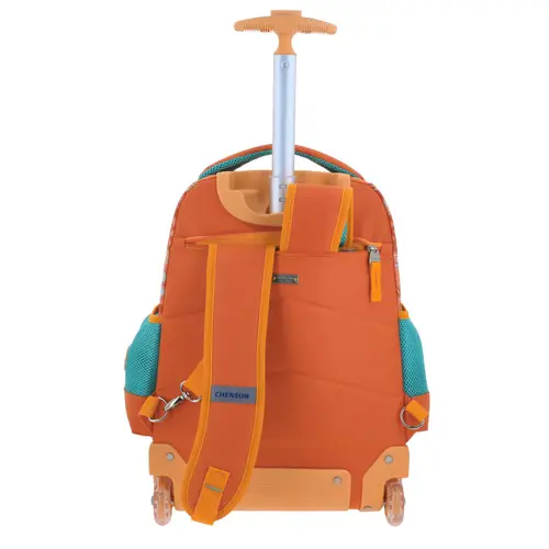 Mochila con Ruedas Princesa Moana by Chenson Naranja para Niña - Diversión y Seguridad 4