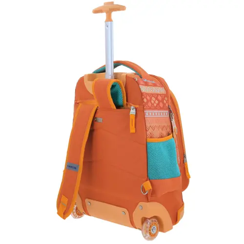 Mochila con Ruedas Princesa Moana by Chenson Naranja para Niña - Diversión y Seguridad 5