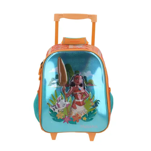 Mochila con Ruedas Princesas by Chenson Naranja para Niña - Diversión y Durabilidad