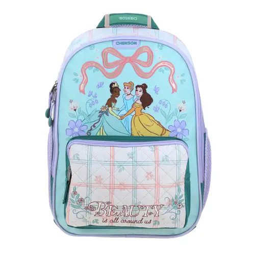 Mochila Escolar Princesas by Chenson Verde - Resistente