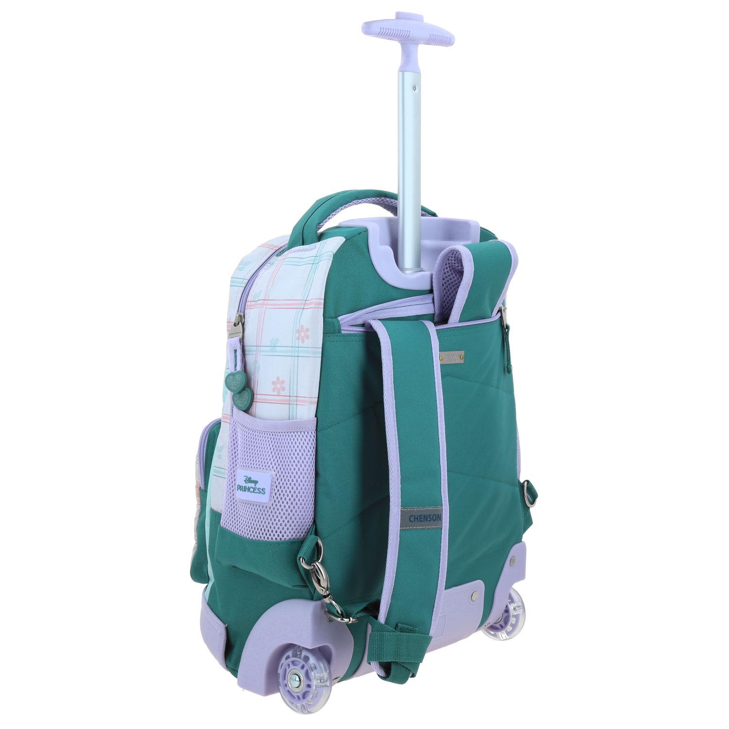 Mochila con Ruedas Princesas by Chenson Verde Niña 3