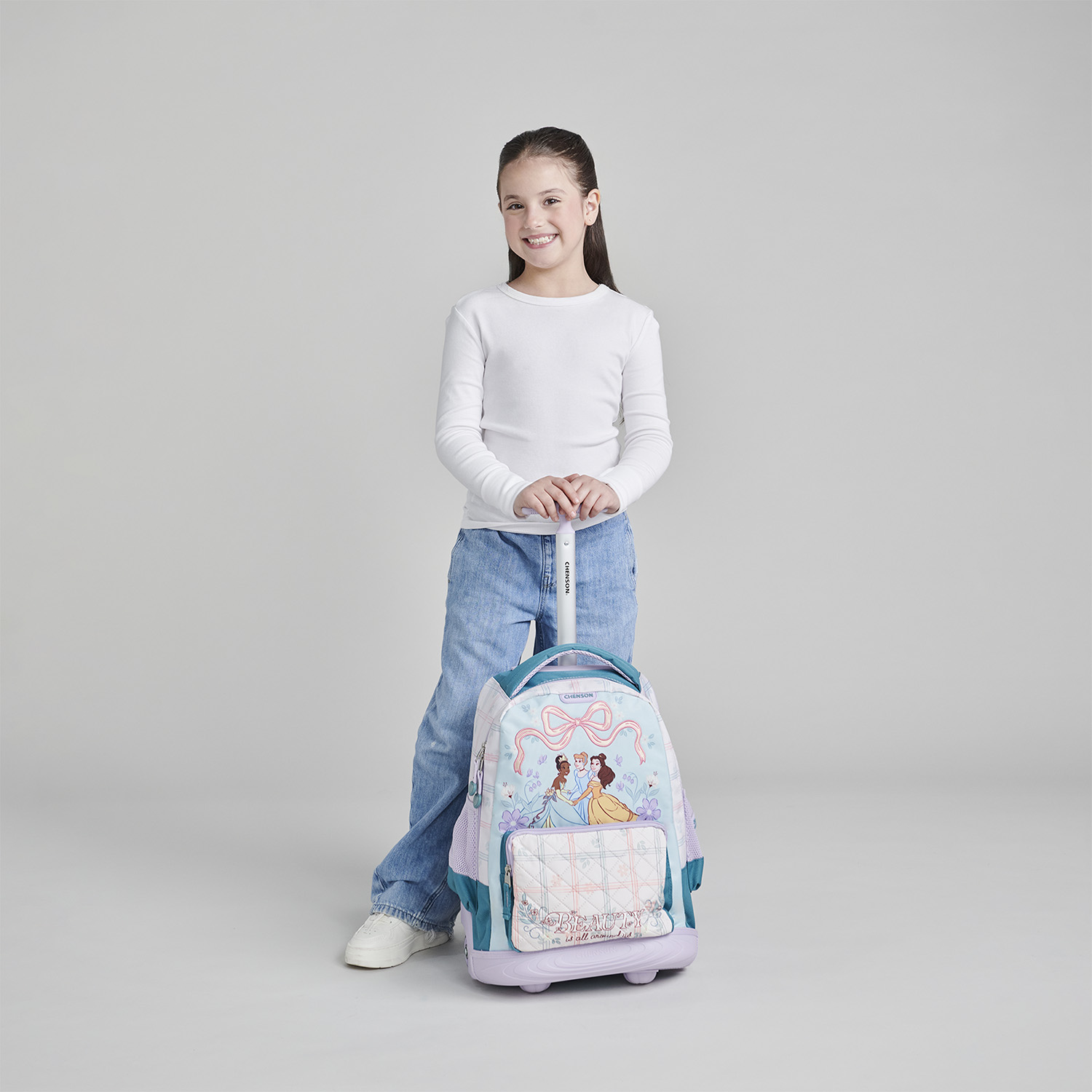 Mochila con Ruedas Princesas by Chenson Verde Niña - vista 2